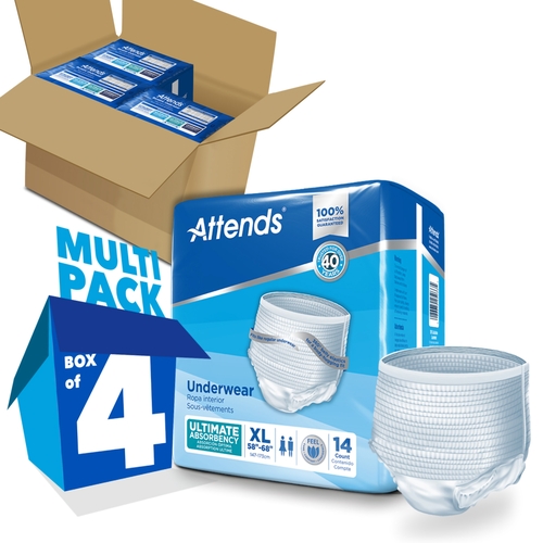MON461061CS - Attends - Attends Advanced&reg; Heavy Absorbency Protective Underwear, XL, 56 EA/CS