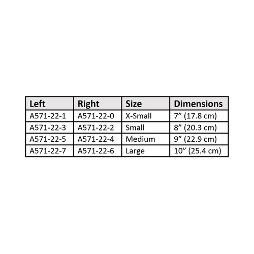 MON461574EA - Patterson Medical - Compression Glove Full Finger Medium Over-the-Wrist Left Hand Lycra / Spandex