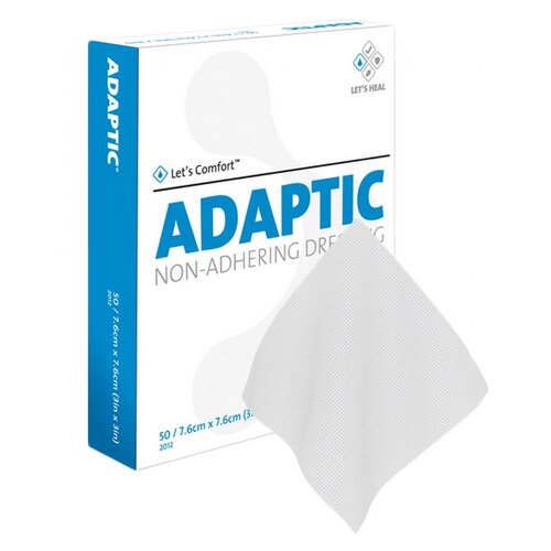 MON4633BX - Systagenix - Systagenix Dressing Adaptic Nonadherent 3in x 3in Acetate w/Petrolatum Emulsion