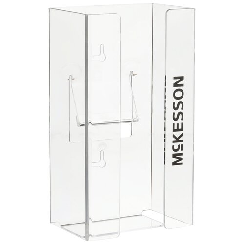 MON464711CS - McKesson - McKesson Glove Box Holder Horizontal or Vertical Mount 1-Box Clear 4" x 5-1/2" x 10" Plastic, 10 EA/CS