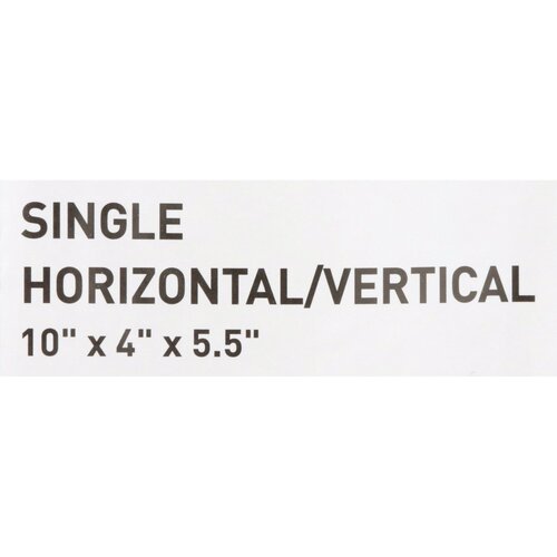 MON464711CS - McKesson - McKesson Glove Box Holder Horizontal or Vertical Mount 1-Box Clear 4" x 5-1/2" x 10" Plastic, 10 EA/CS