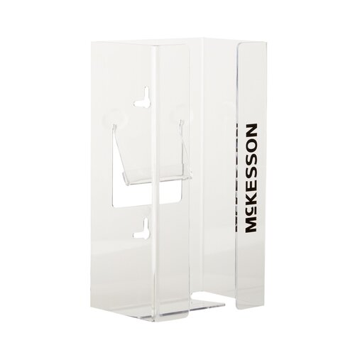 MON464711CS - McKesson - McKesson Glove Box Holder Horizontal or Vertical Mount 1-Box Clear 4" x 5-1/2" x 10" Plastic, 10 EA/CS