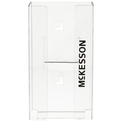 MON464711CS - McKesson - McKesson Glove Box Holder Horizontal or Vertical Mount 1-Box Clear 4" x 5-1/2" x 10" Plastic, 10 EA/CS