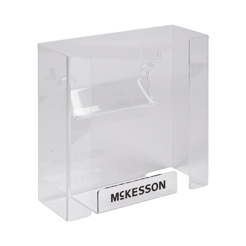 MON464712CS - McKesson - McKesson Glove Box Holder Horizontal or Vertical Mounted 2-Box Capacity Clear 4 x 10 x 10-3/4&quot; Plastic, 10 EA/CS