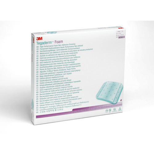 MON465960CS - 3M - Tegaderm&trade; 8" x 8" Square Non-Adhesive Sterile Foam Dressing, 30 EA/CS