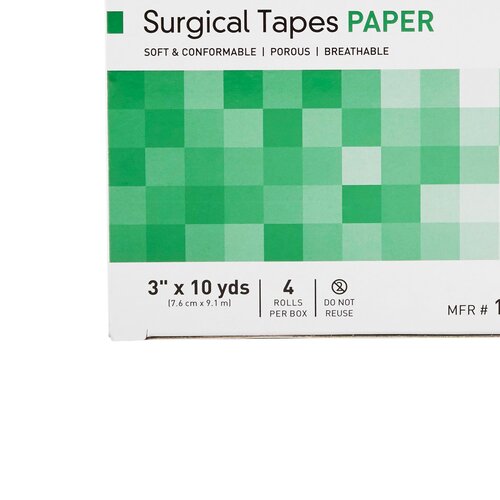 MON466889CS - McKesson - McKesson Surgical Tape Medi-Pak Performance Plus Paper 3" x 10 Yards NonSterile, 48 EA/CS