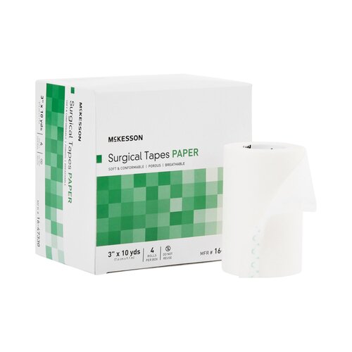 MON466889CS - McKesson - McKesson Surgical Tape Medi-Pak Performance Plus Paper 3" x 10 Yards NonSterile, 48 EA/CS