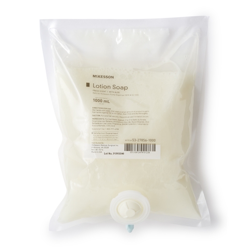 MON468272CS - McKesson - McKesson General Purpose Soap Lotion 1000 mL Dispensing Bag, 10EA/CS