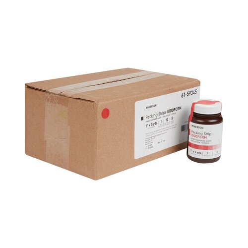 MON470442CS - McKesson - McKesson Iodoform Packing Cotton 1" X 5 Yard, 12EA/CS
