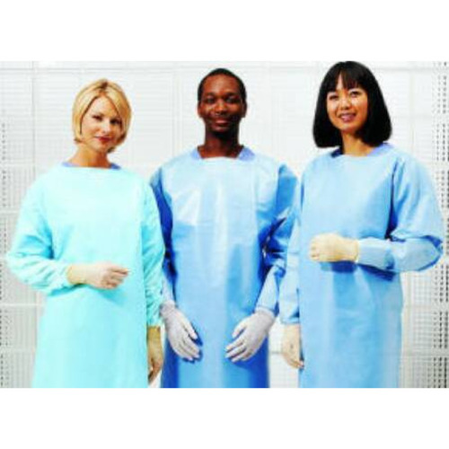MON471824CS - Cardinal Health - Over-the-Head Protective Procedure Gown One Size Fits Most Unisex NonSterile Blue, 100/CS