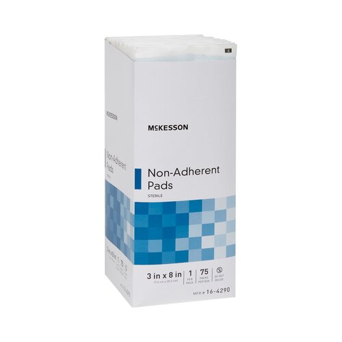 MON471997EA - McKesson - McKesson Non-Adherent Dressing Medi-Pak Performance Nylon / Polyester Blend 3" x 8" Sterile, 1/PK