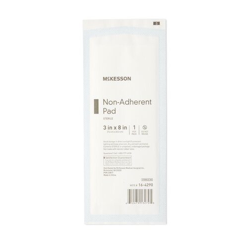 MON471997EA - McKesson - McKesson Non-Adherent Dressing Medi-Pak Performance Nylon / Polyester Blend 3" x 8" Sterile, 1/PK