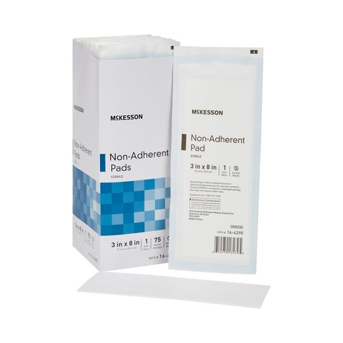 MON471997EA - McKesson - McKesson Non-Adherent Dressing Medi-Pak Performance Nylon / Polyester Blend 3" x 8" Sterile, 1/PK