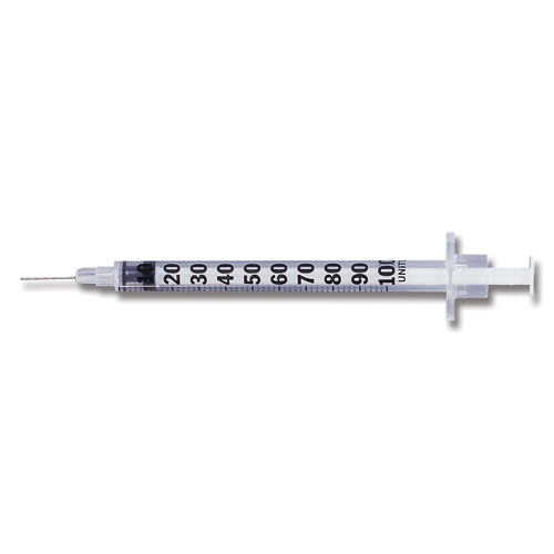 MON473BX - BD - BD Tuberculin Syringe with Needle PrecisionGlide&trade; 1 mL 27 Gauge 1/2 Inch Detachable Needle Without Safety, 100 EA/BX