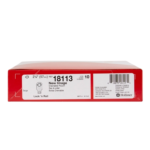 MON474495BX - Hollister - Hollister Colostomy Pouch New Image&trade; 12" Length Drainable, 10EA/BX