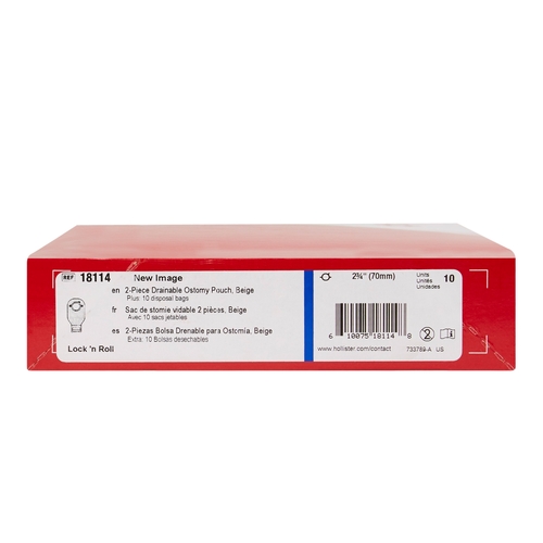 MON474558BX - Hollister - Colostomy Pouch New Image&trade; 12" Length Drainable, 10EA/BX
