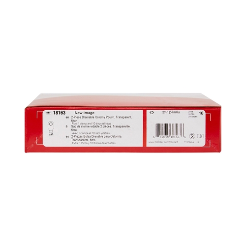 MON474563BX - Hollister - Ostomy Pouch New Image&trade; Two-Piece System 12" Length Drainable, 10EA/BX
