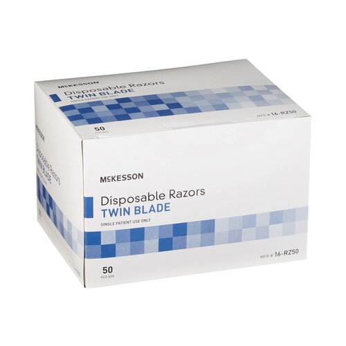 MON474704EA - McKesson - McKesson Razor Twin Blade Disposable - 1 Razor