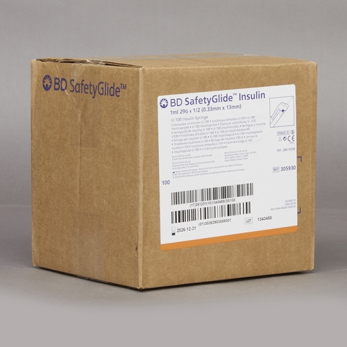 SafetyGlide™ Insulin Syringe with Needle - BD 305930 EA