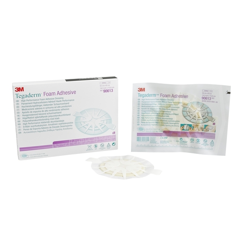 MON479850CS - 3M - 3M 5-5/8" x 6-1/8" High Performance Foam Adhesive Dressing, Medium Oval, Pad size 4" x 4-1/2", 30EA/CS