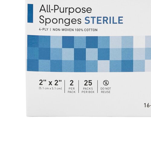 MON481052CS - McKesson - McKesson Sponge Dressing Medi-Pak Performance Cotton 4-Ply 2" x 2" Square, 3000 EA/CS