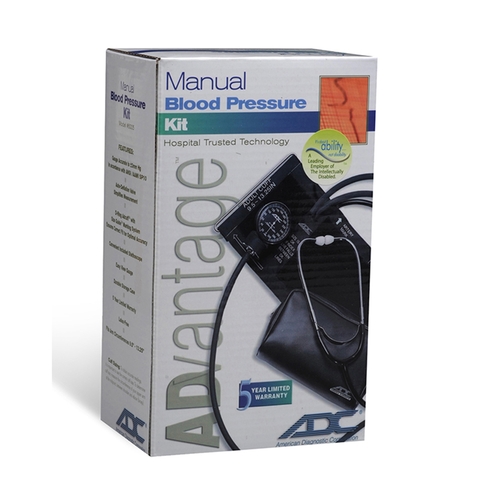 MON481137EA - American Diagnostic - Aneroid Sphygmomanometer Combo Kit For Nurses and Students Size 9.5 Nylon Cuff Nurse Style Stethoscope, 1/EA