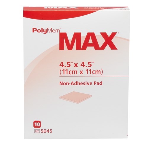 MON481320EA - Ferris Mfg - Ferris Mfg Foam Dressing PolyMem 4.5-" x 4.5" Square Non-Adhesive Sterile