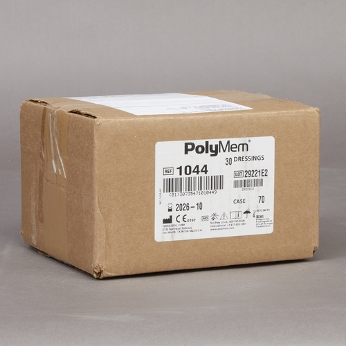 MON481321EA - Ferris Mfg - Ferris Mfg Silver Dressing PolyMem Silver 4" x 4" Square Sterile