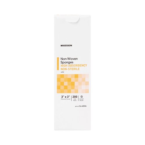 MON482413CS - McKesson - McKesson Sponge Dressing Medi-Pak Performance Plus Poly / Rayon 4-Ply 3" x 3" Square, 4000 EA/CS
