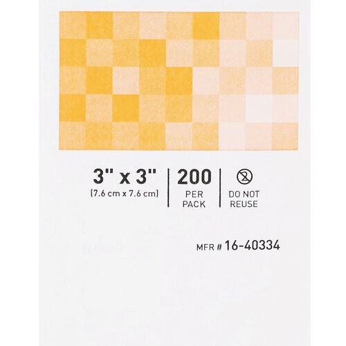MON482413CS - McKesson - McKesson Sponge Dressing Medi-Pak Performance Plus Poly / Rayon 4-Ply 3" x 3" Square, 4000 EA/CS
