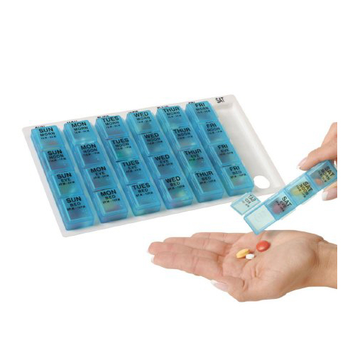 MON444889PK - Apothecary Products - Pill Organizer One-Day-At-A-Time&reg; Large 7 Day, 6 EA/PK