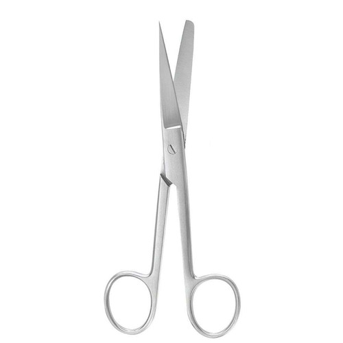MON487330EA - McKesson - Operating Scissors Argent&trade; 4-1/2 Inch Surgical Grade Stainless Steel Finger Ring Handle Straight Sharp Tip / Blunt Tip