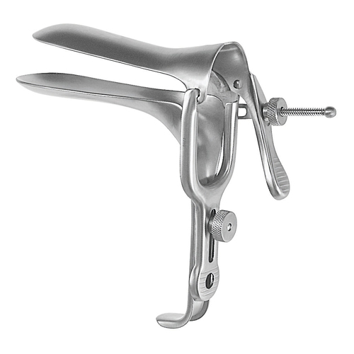 MON487360EA - McKesson - Vaginal Speculum McKesson Argent&trade; Pederson NonSterile Surgical Grade Stainless Steel Large Double Blade Duckbill Reusable Without Light Source Capability