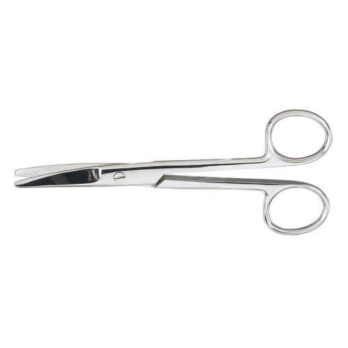 MON487516EA - McKesson - Dissecting Scissors Metzenbaum 7 Inch Length Office Grade Stainless Steel Finger Ring Handle Curved Blunt Tip / Blunt Tip