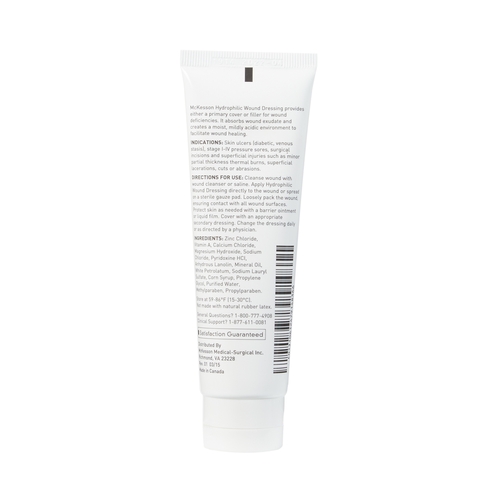 MON488915CS - McKesson - McKesson Hydrophilic Wound Dressing Nutra Fill 3 Ounce Tube