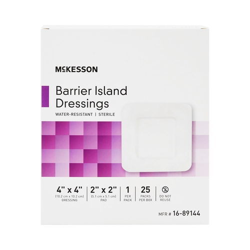 MON488920CS - McKesson - McKesson Island Dressing Polypropylene/Rayon 4" X 4", 25EA/BX, 4BX/CS