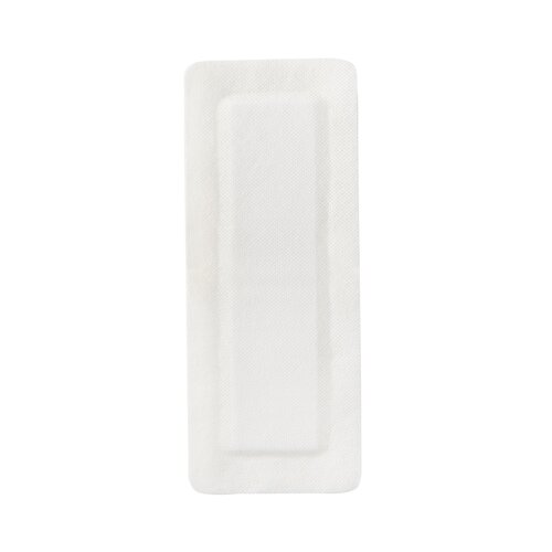 MON488925CS - McKesson - McKesson Adhesive Island Dressing 4" x 10" Polypropylene / Rayon Rectangle 2" x 8" Pad White Sterile, 100 EA/CS