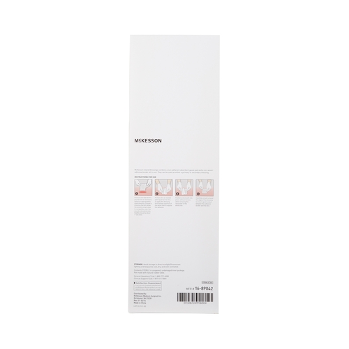 MON488927CS - McKesson - McKesson Adhesive Dressing 4 x 14&quot; Polypropylene / Rayon Rectangle White Sterile, 100 EA/CS