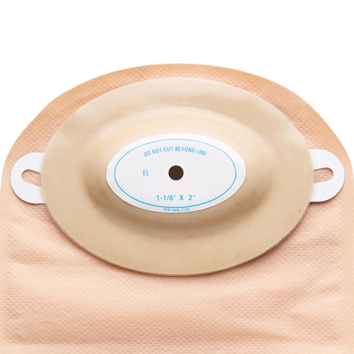 MON489185BX - Nu-Hope Laboratories - Post-Op Ostomy Pouch Nu-Flex&trade; Nu-Comfort&trade; Two-Piece System 1-1/8 to 2" Stoma Drainable Oval B, Convex, Trim To Fit, 10 EA/BX