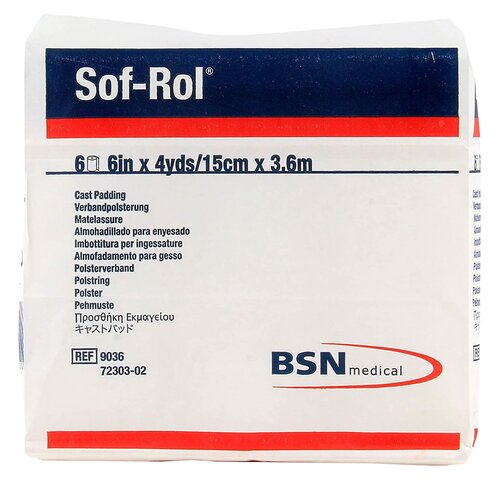 MON4892CS - BSN Medical - BSN Medical Cast Padding Undercast Sof-Rol 6" x 4 Yard Rayon NonSterile, 36 EA/CS