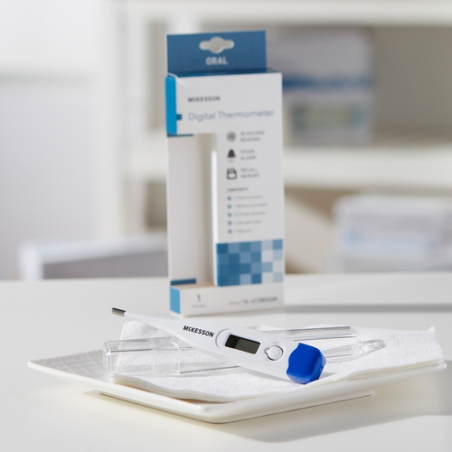 MON491094EA - McKesson - McKesson Digital Oral Thermometer entrust&reg; Performance Standard Probe Hand-Held