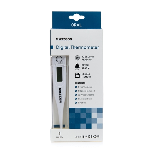 MON491094EA - McKesson - McKesson Digital Oral Thermometer entrust&reg; Performance Standard Probe Hand-Held