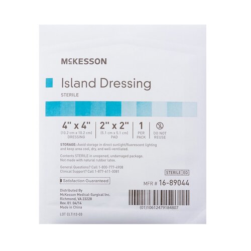 MON491826CS - McKesson - McKesson Island Dressing Polypropylene/Rayon 4" X 4", 25EA/BX, 4BX/CS