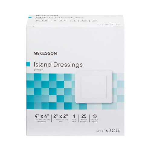 MON491826CS - McKesson - McKesson Island Dressing Polypropylene/Rayon 4" X 4", 25EA/BX, 4BX/CS