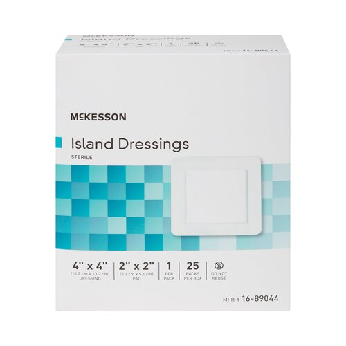 MON491826CS - McKesson - McKesson Island Dressing Polypropylene/Rayon 4" X 4", 25EA/BX, 4BX/CS