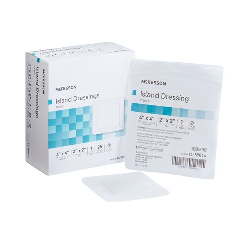 MON491826CS - McKesson - McKesson Island Dressing Polypropylene/Rayon 4" X 4", 25EA/BX, 4BX/CS