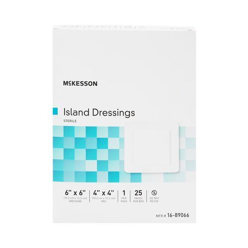 MON491827CS - McKesson - McKesson Island Dressing Polypropylene/Rayon 6" X 6", 25EA/BX, 4BX/CS