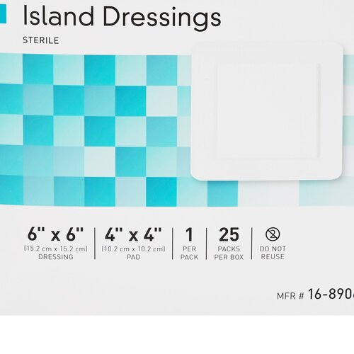 MON491827CS - McKesson - McKesson Island Dressing Polypropylene/Rayon 6" X 6", 25EA/BX, 4BX/CS
