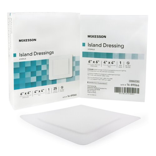 MON491827CS - McKesson - McKesson Island Dressing Polypropylene/Rayon 6" X 6", 25EA/BX, 4BX/CS