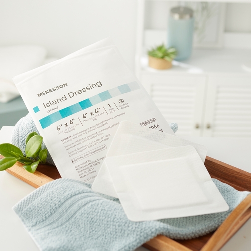 MON491827CS - McKesson - McKesson Island Dressing Polypropylene/Rayon 6" X 6", 25EA/BX, 4BX/CS